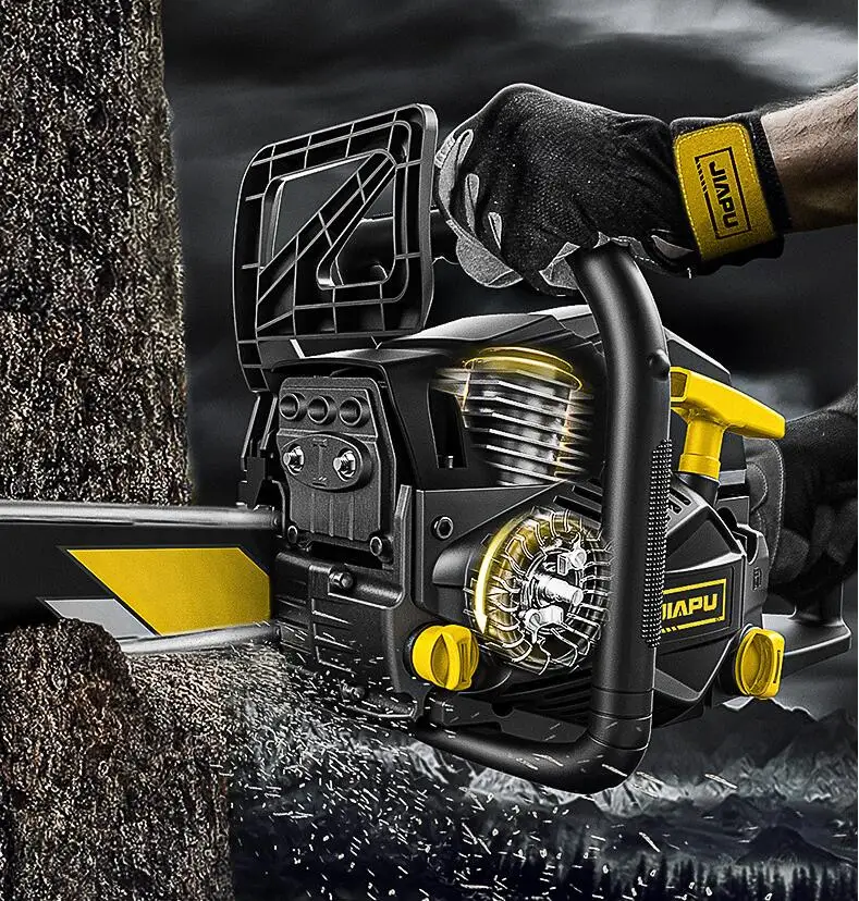 1280W Chain Saw Gas oline Logging Saw High-power Chainsaw Arboriculture Cutting