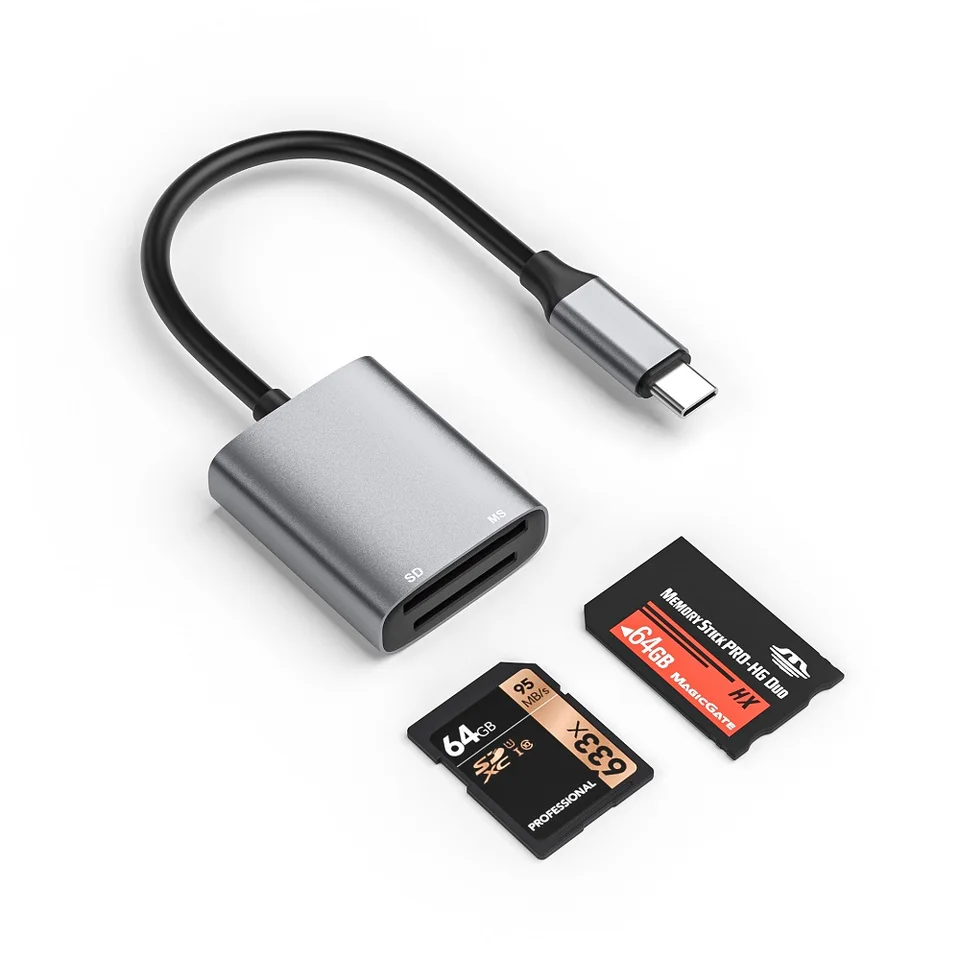 USB C Memory Stick Pro Duo Card Reader Adapter