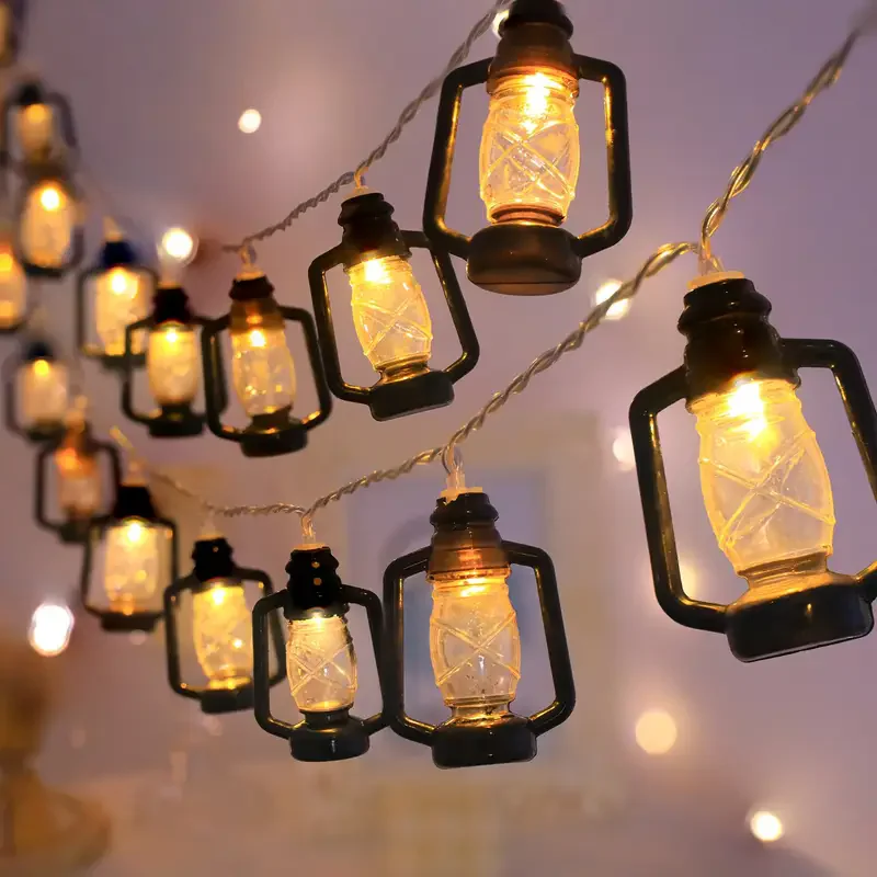 Vintage Lantern String Lights, 80 LED Decorative Lights for Home, Patio, and Garden