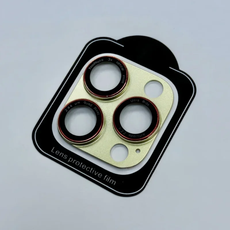 Optik Pro Two-Tone Camera Lens Protector - Tempered Glass Full Cover Cap