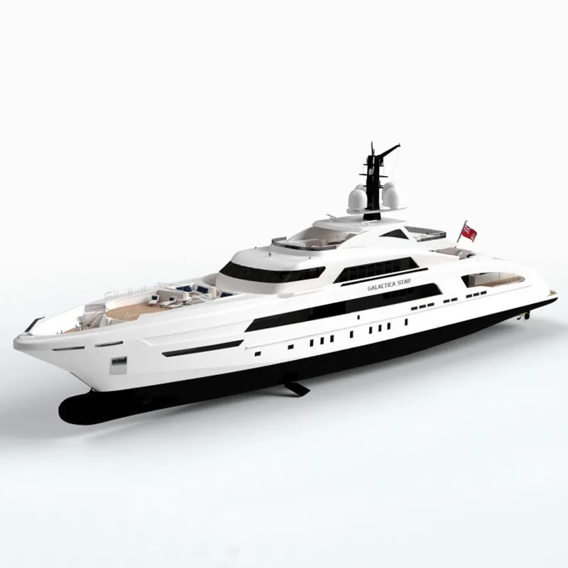 

Luxury Yacht Model Galactica Star Cruise Ship Model Finished Static Model Ornaments Remote Control Electric Yacht Toy Gift