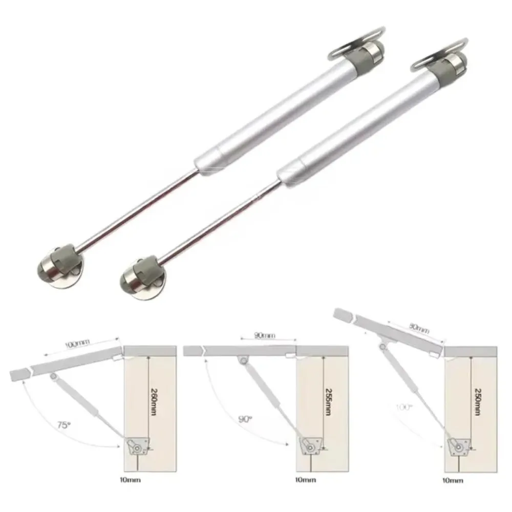 2/4 Pack Gas Struts 20N-200N Gas Spring Cabinet Hinge Copper Core Lift Support Kitchen Cupboard Door Hydraulic Support Bar furniture hinge cabinet door hinges cabinet hinges