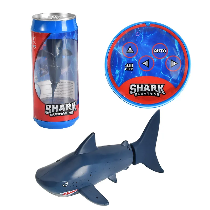 RC shark 2.4G Mini Remote Control Shark Waterproof Swimming Pool Bathtub Fish Tank Toys Children Summer Toy Gifts wholesale 5