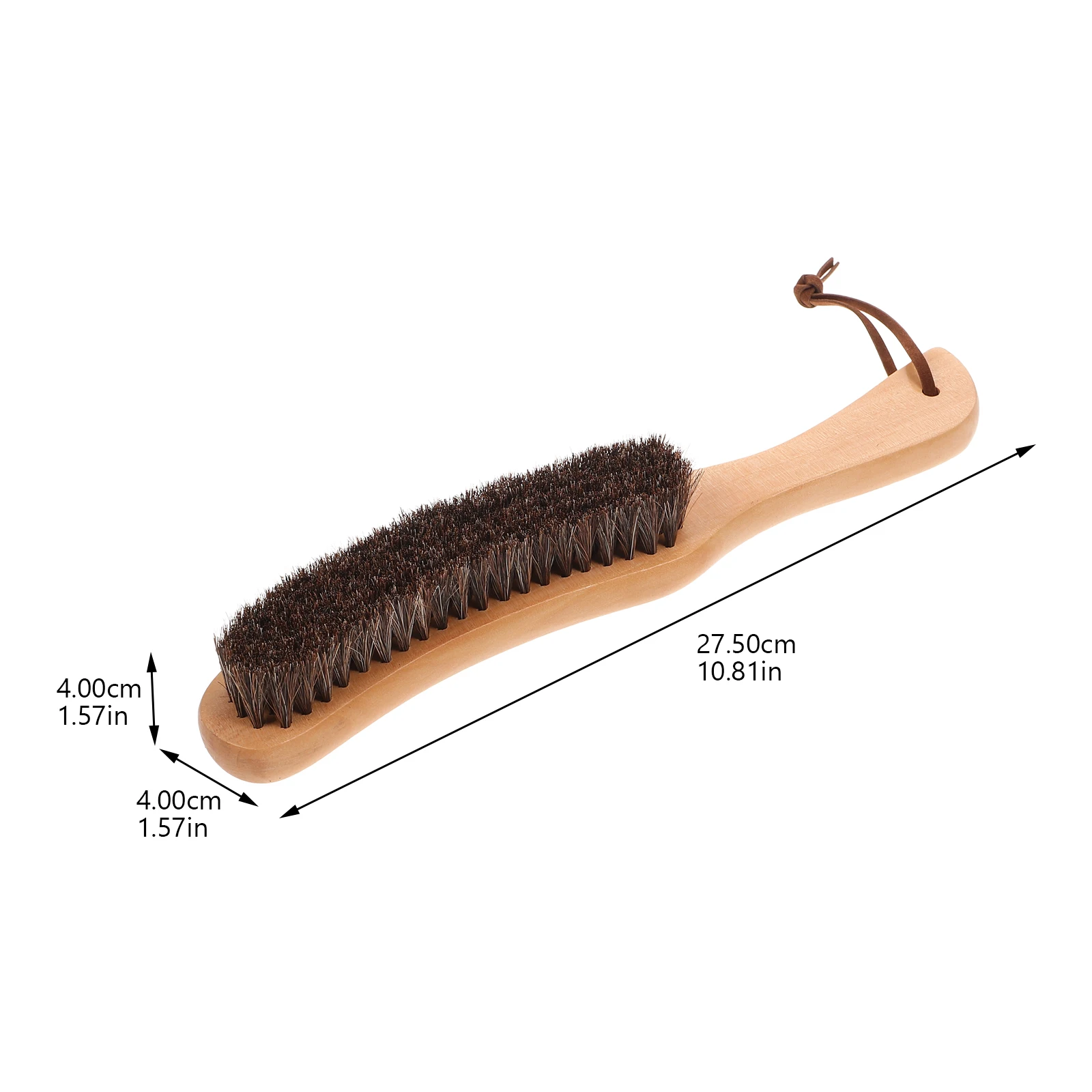 Horsehair Brush Wooden Handle Cleaning Brush For Furniture Clothes Coat Suit Lint Clothe Soft Polishing Tool Car Seat Cloth Care 2
