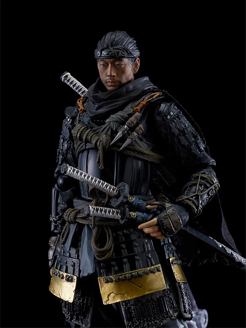 Original figma 509 Ghost of Tsushima Jingren Black Samurai 1/12