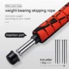 Jump Rope Crossfit Boxing Heavy Skipping Rope Foam Grip Handles for Fitness Workouts Endurance Strength Training 3