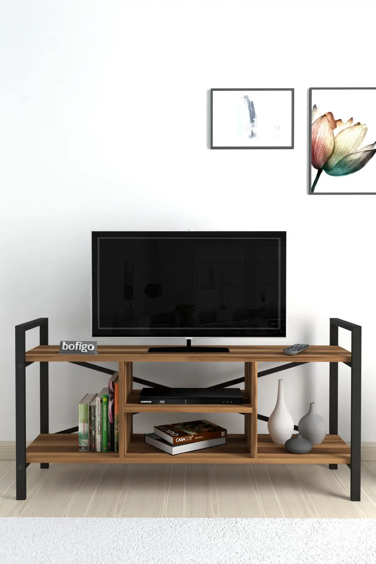 Mensola Porta Tv Mobile Tv Tavolo Tv Noce.