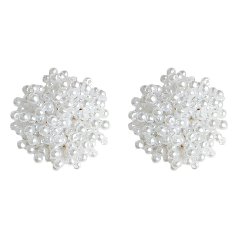 Französisch Elegante Barocke Perle Ohrringe Für Frauen Exquisite Mode Perle Blume Ohrringe Hochzeit Party Dame Schmuck Zubehör – Detail 7