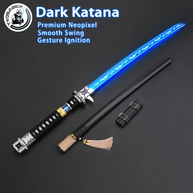 TXQSABER Dark Katana RGB Heavy Dueling Neo Pixel Proffie Smooth