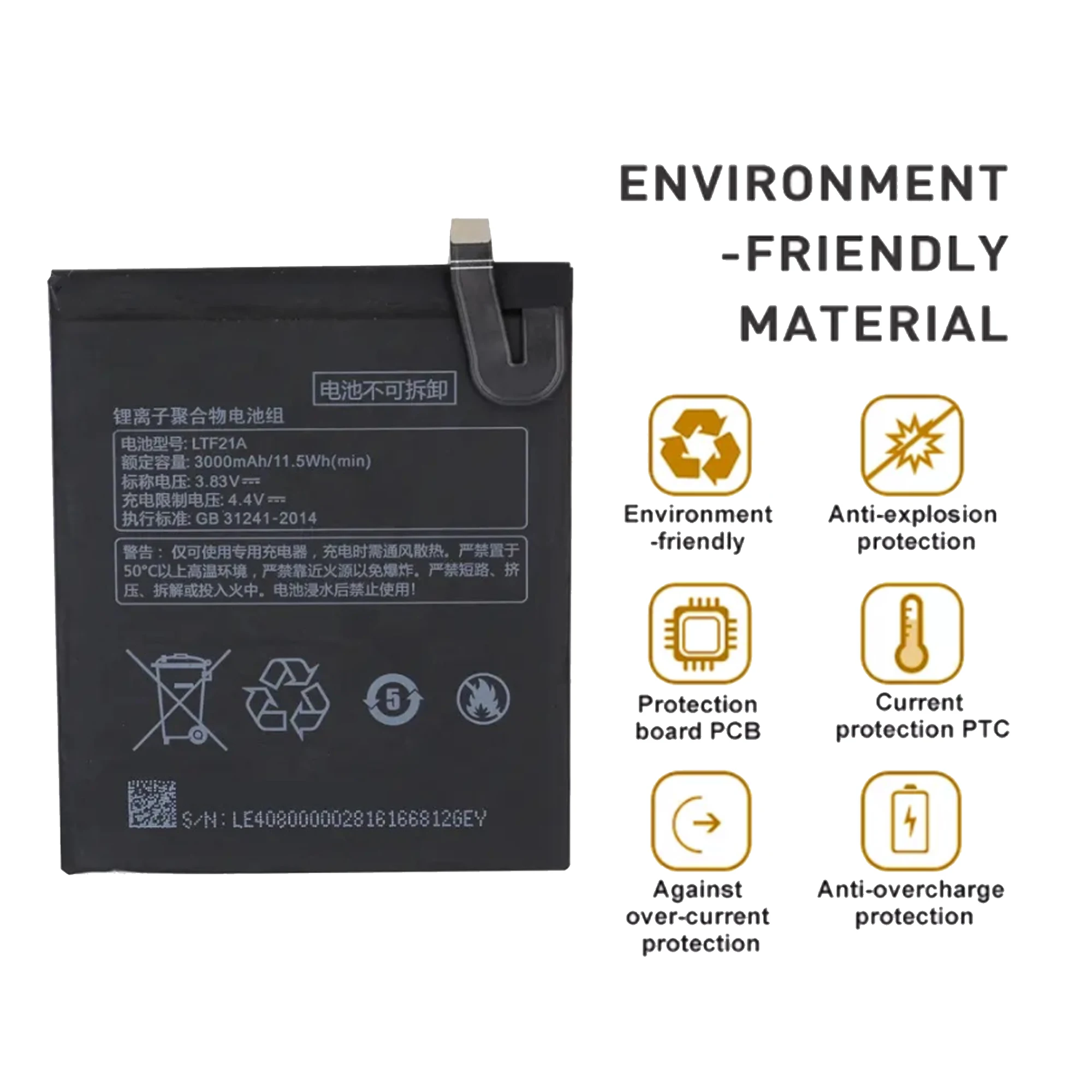 LTF21A Battery For Letv LeEco Le 2 Le2 Pro X620 X626 & Le S3 LeS3 X526 X527 Repair Part Original Capacity Phone Batteries Bateri