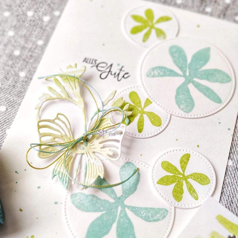 cuore rosa fiore farfalla metallo fustelle stencil per fai da te scrapbooking decorativo goffratura modello artigianale  15