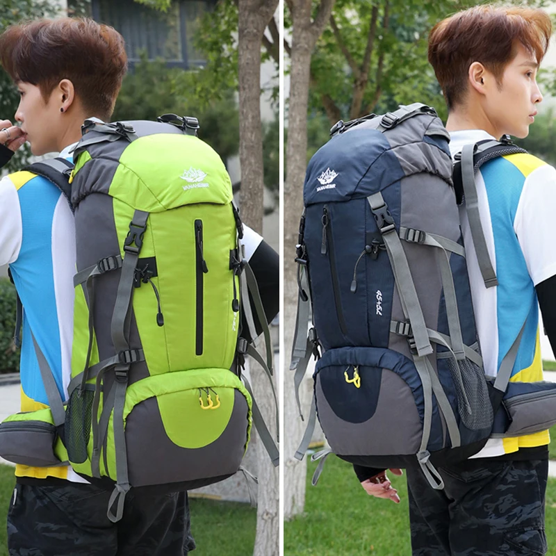 Hiking Backpack Men Women Large Capacity Outdoor Waterproof Trekking Climbing Bag Multi-function Travel Camping Storage Bags 3