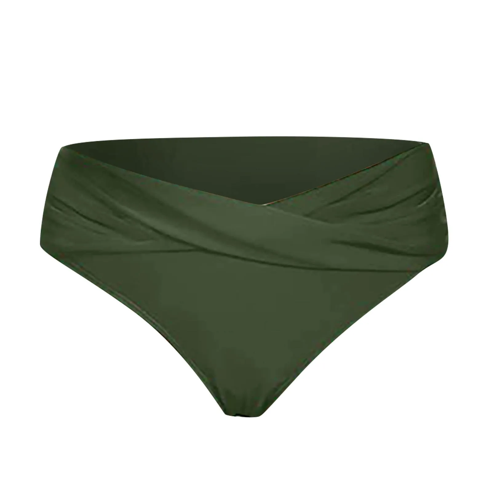 Women's Various Patterns Classic High Quality Low Waist Ruched Bikini Panties Fashionable Summer Thin Comfy Swimsuit Briefs