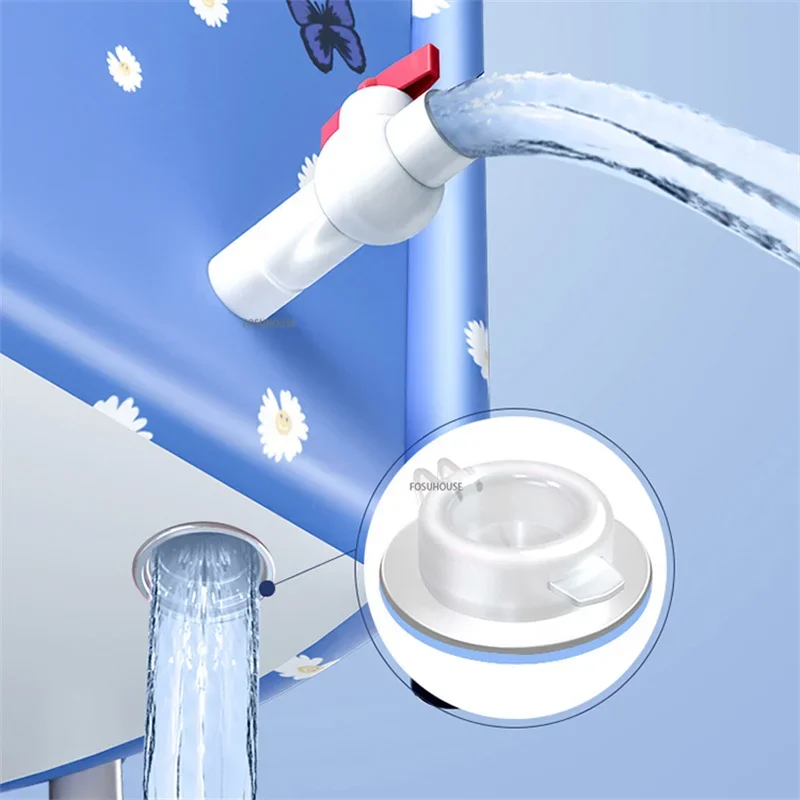 Household Triangular Bathtubs Foldable Bath Bucket Portable Bathtube Swimming Pool Dual-use Sweat Steam Fan-shaped Bath Barrel