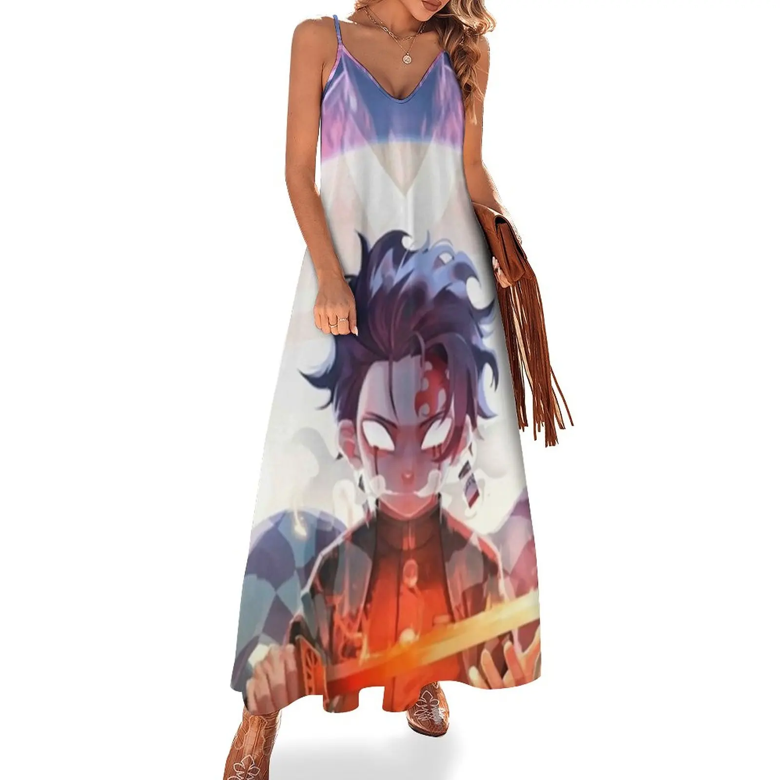 

New DS Sleeveless Dress purple dress summer dress woman 2023
