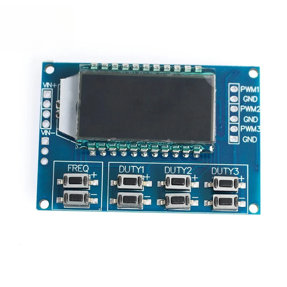 PWM Signal Generator Module with LCD Display 3.3V-30V PWM Board PWM Pulse Frequency Duty Cycle Adjustable Module