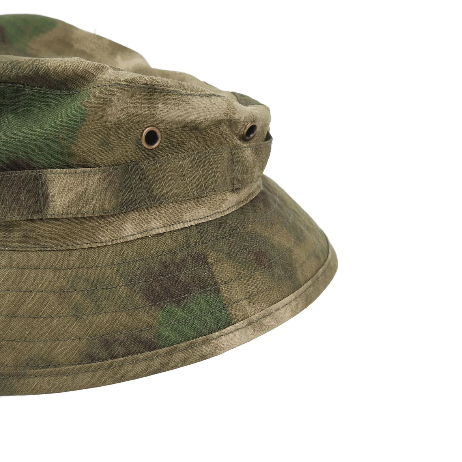 Boonie Hat with Adjustable Buckle Short Brim Waterproof Oxford Fabric Bucket Hat for Fishing Trips Jungle