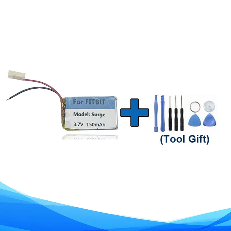 Strumenti Regalo + Originale Sostituisce La Batteria Da 150Mah Per Fitbit Surge Smart Sports Cardiofrequenzimetro Accumulatore Genuino Akku