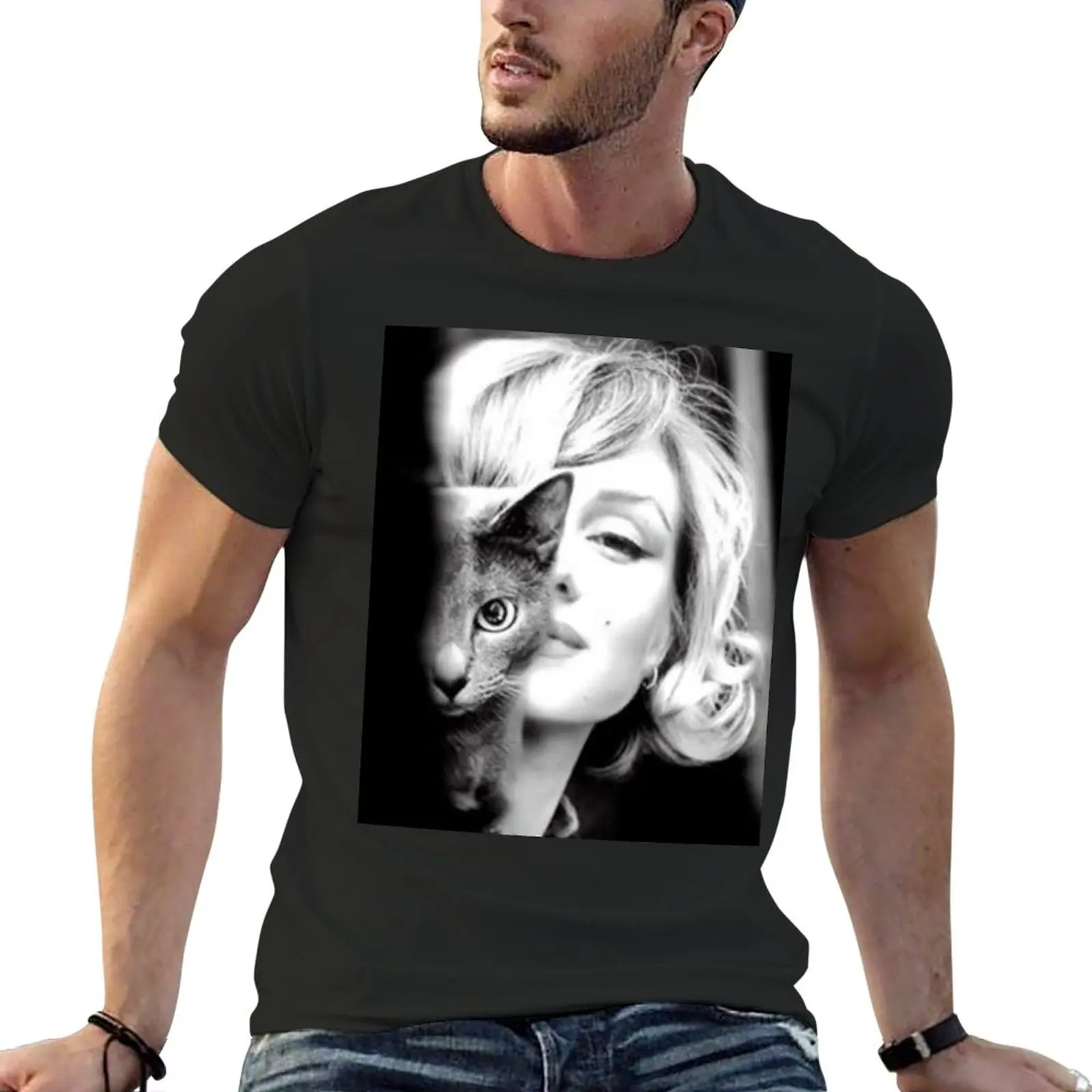 

Marilyn Monroe black & white collection T-Shirt quick drying t-shirt plus size tops anime clothes Men's t shirts