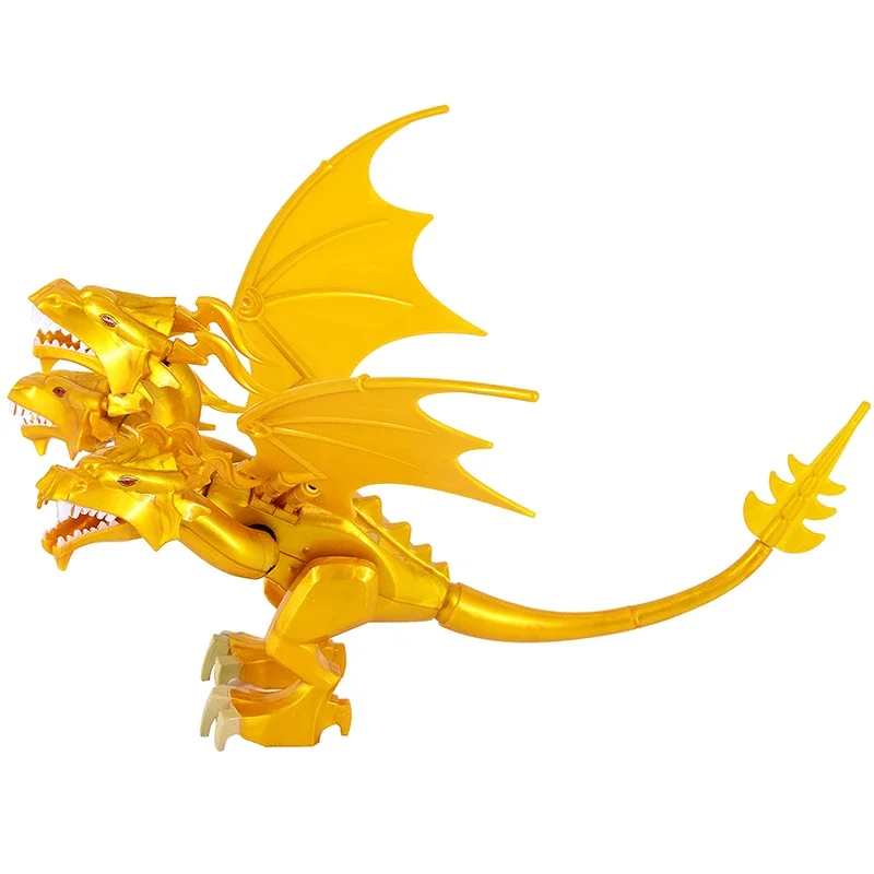 

Экшн-фигурка годазиллы король Гидора MOC, 18 см, трехсторонняя модель дракона с животными, коллекционная игрушка-монстр, детские подарки на день рождения