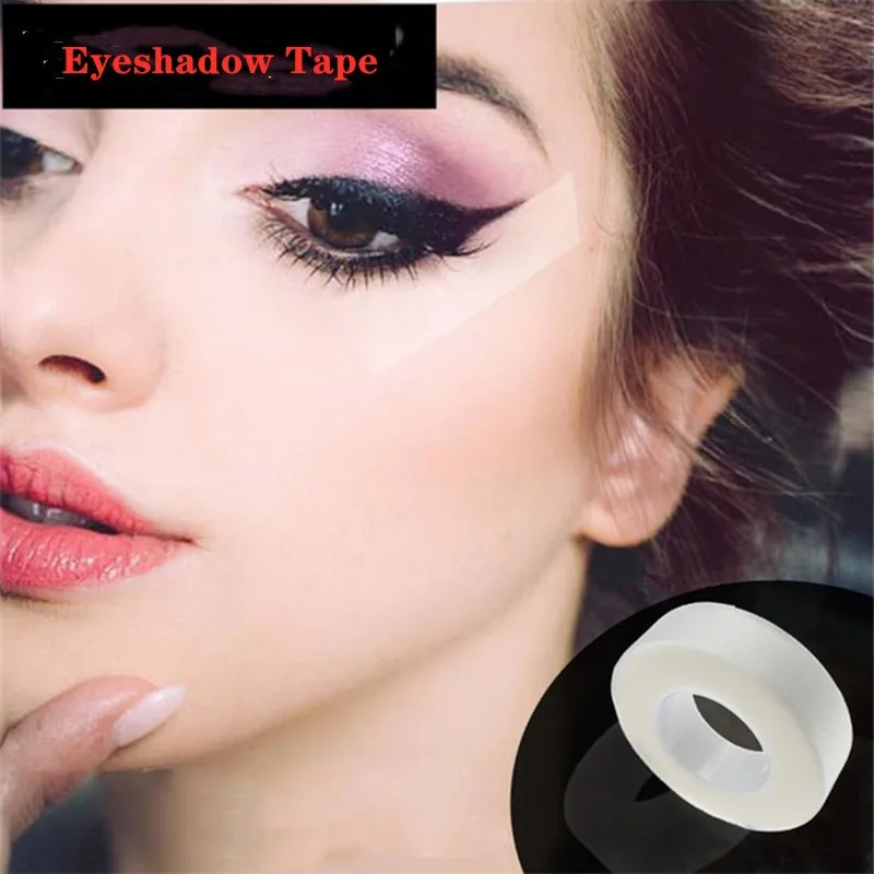 1Roll New Eyeshadow Tape Natural Eyeliner Tape Makeup Tape Makeup Eye Shadow  Stickers Eyelash Extention Under Eyelash Paper Tape - AliExpress