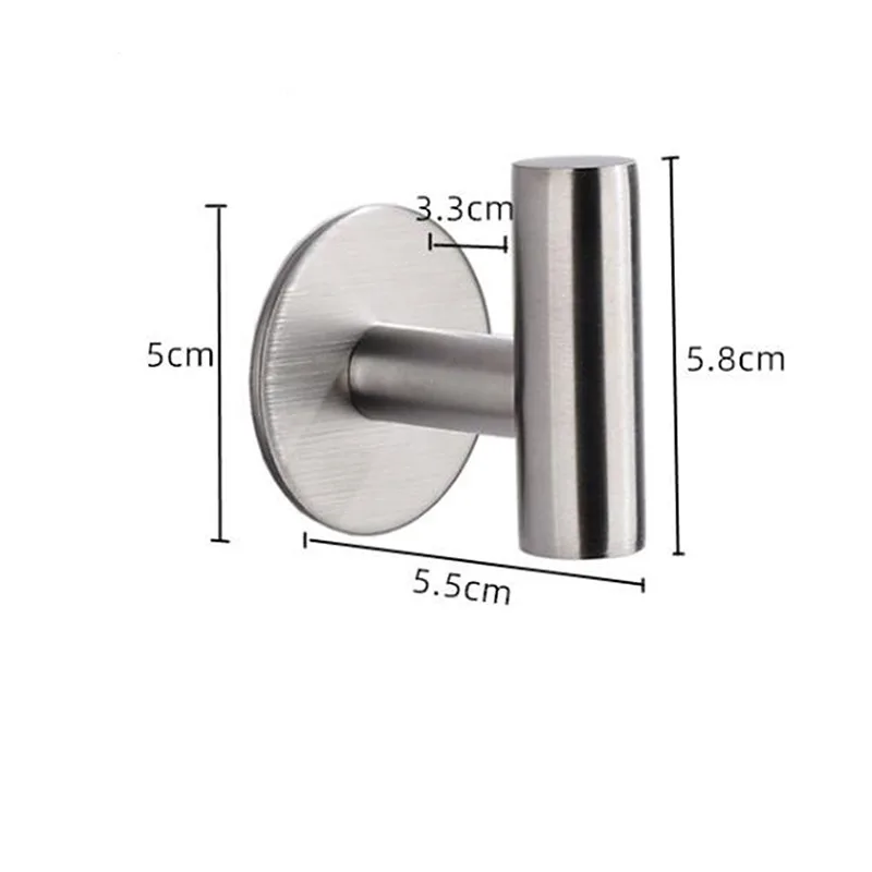 Stainless Steel Silver Bathroom Hardware Set Towel Rack Toilet Paper Holder Towel Bar Hook Multifunctional Bathroom Accessories