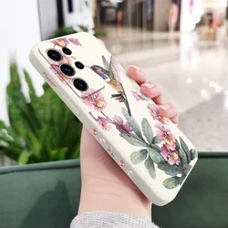 Pink Azaleas Floral Phone Case Cover - Galaxy S25FE (White)