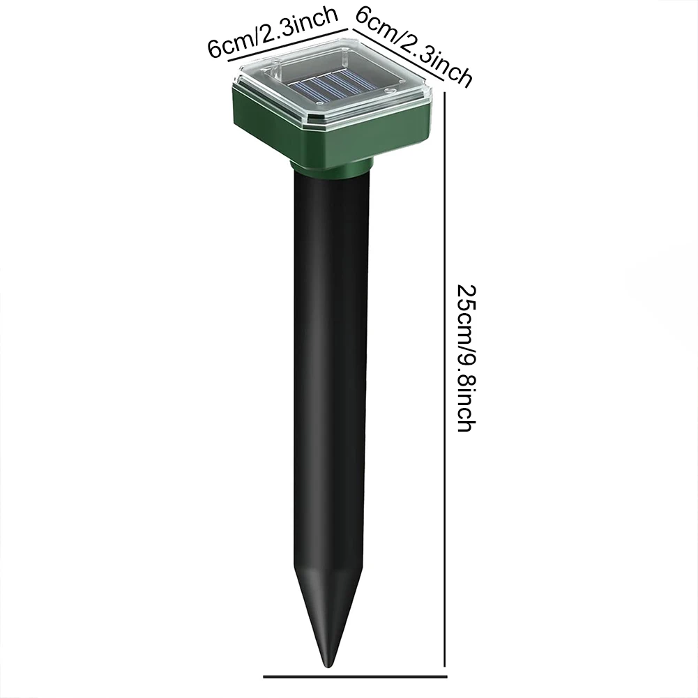Solarbetriebener Ultraschall-Vibrationsvertreiber 600mAh Ultraschall-Maulwurfabwehr Schlangenabwehr für Garten Hof Farm – Detail 16