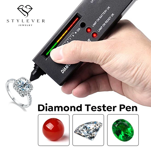 Diamond Tester Tool Sets, Practical Jewelry Diamond Selectors, Hight  Accuracy Moissanite Testers with Testing Tray, for Novice and Expert,  Thermal