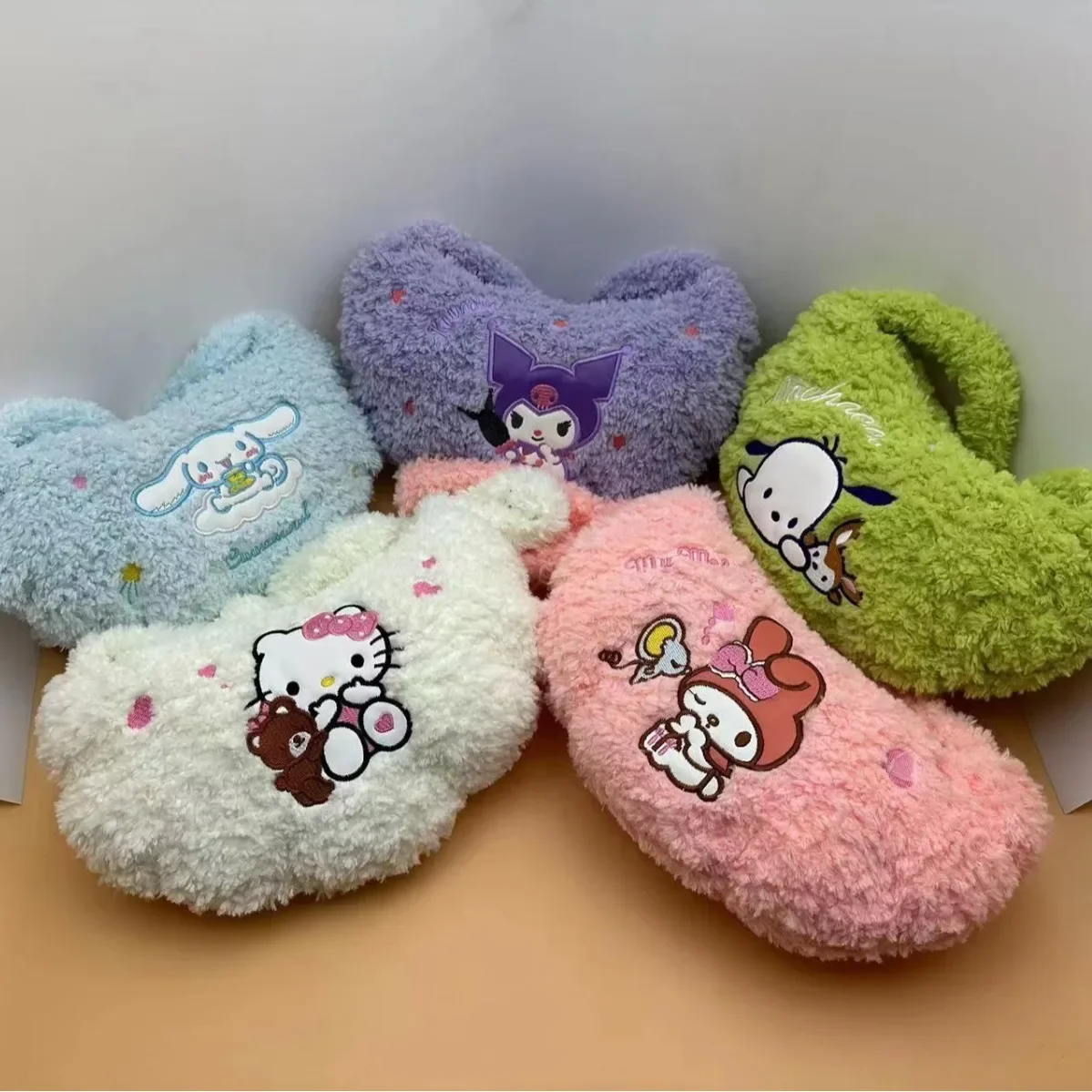 

2024 кошелек для девушек Kuromi Melody Cute Sanrio плюшевый Ручной портативный Аниме Сумка для хранения через плечо скошенная прокладка для телефона Помада