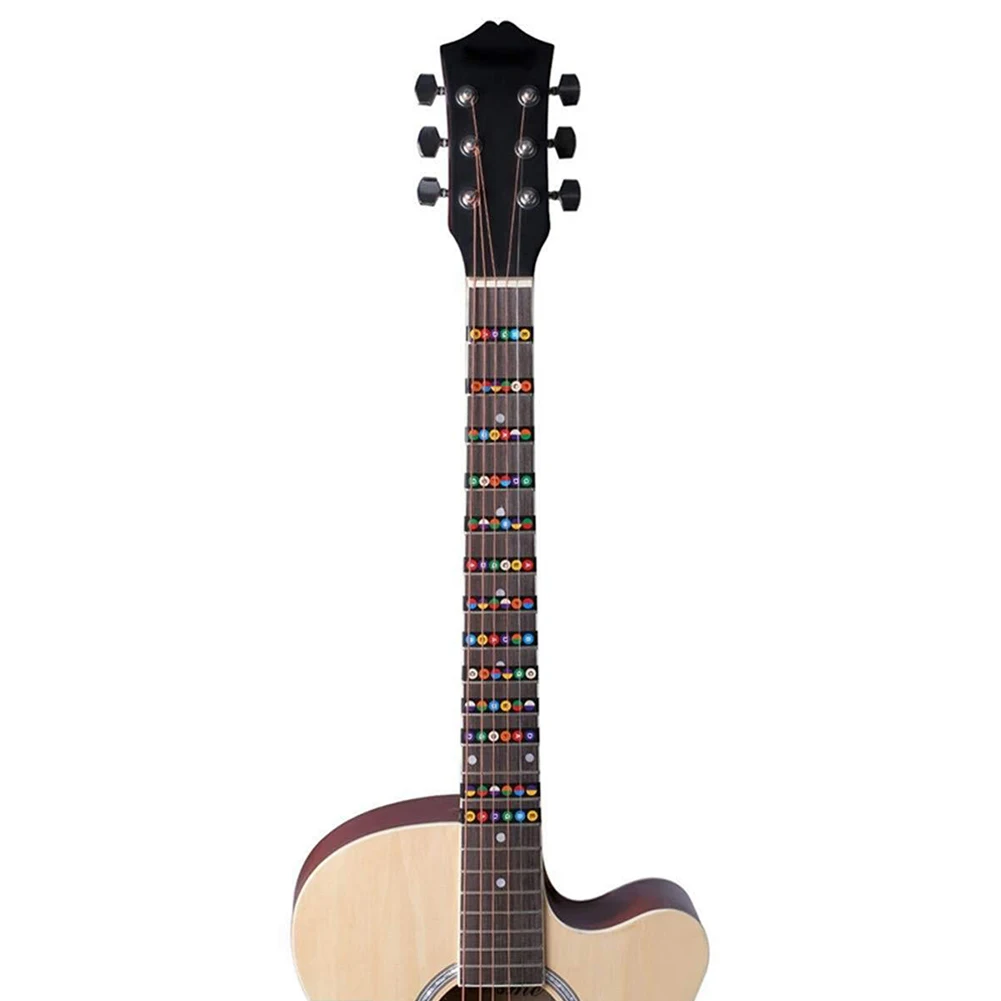 

Accessories Guitar Fretboard Stickers Scales Notes Fret Decals Beginner Learning Fretboard Notes Map Labels Sticker Fret Decals