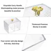 Qtip Holder Dispenser  Clear Bathroom Organizer Jar  Swab/Pad/Ball Holder Container Cosmetics Storage Boxes for Vanity 4