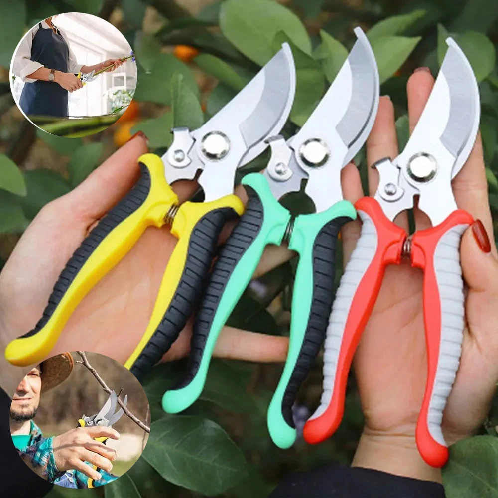 Pruner Garden Scissors Shear Professional Sharp Bypass Pruning Shears Tree  Cutter Trimmers Secateurs Hand Gardening Pruning Tool