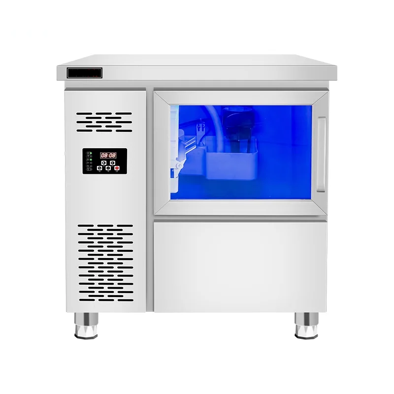 

Operating Desk 100 180KG200 kg Stainless Steel Ice Machine Milk Tea Shop Commercial Bar Ice Machine