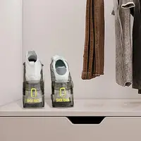 Adjustable Shoe Organizer Shoe Slots Organizer Double-layer Footwear Support Slot Space Saving Folding Shoe Stackers for Home 2