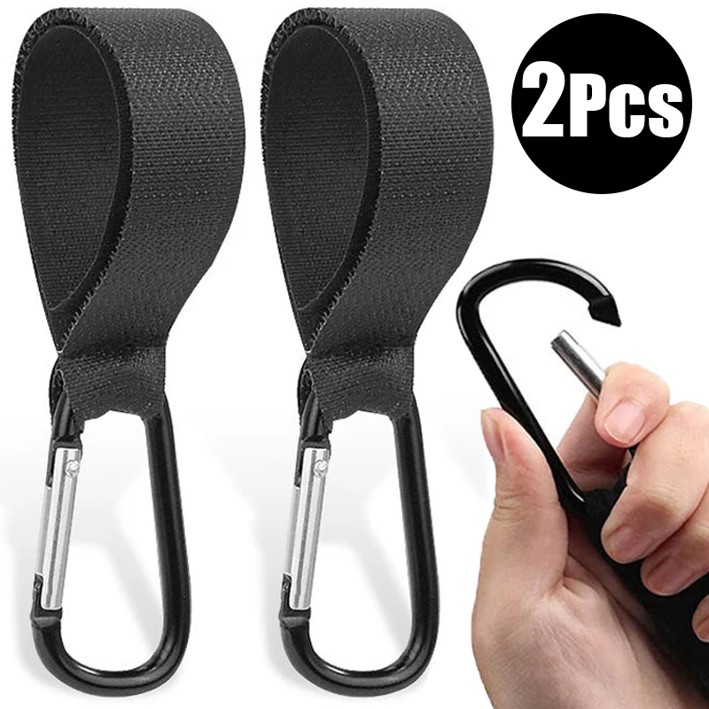 Baby Stroller Hook Clip Aluminum Alloy Carabiner Cart Organizer Diaper Bag Shopping Pram Hook Hanger 5/2pcs stroller hooks stroller accessories