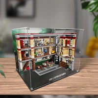 Acrylic Display Box for Lego Brick 75827 Firehouse Headquarters Dustproof Clear Display Case (Lego Set not Included） 2