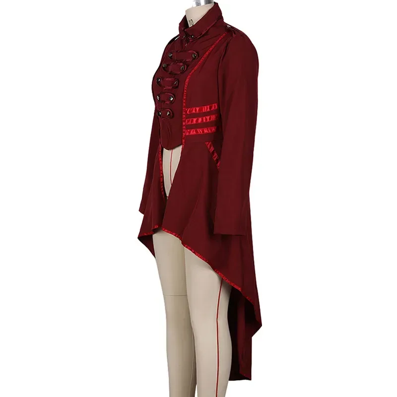 Gothic Military Jacket Tailcoat Women Steampunk Tuxedo