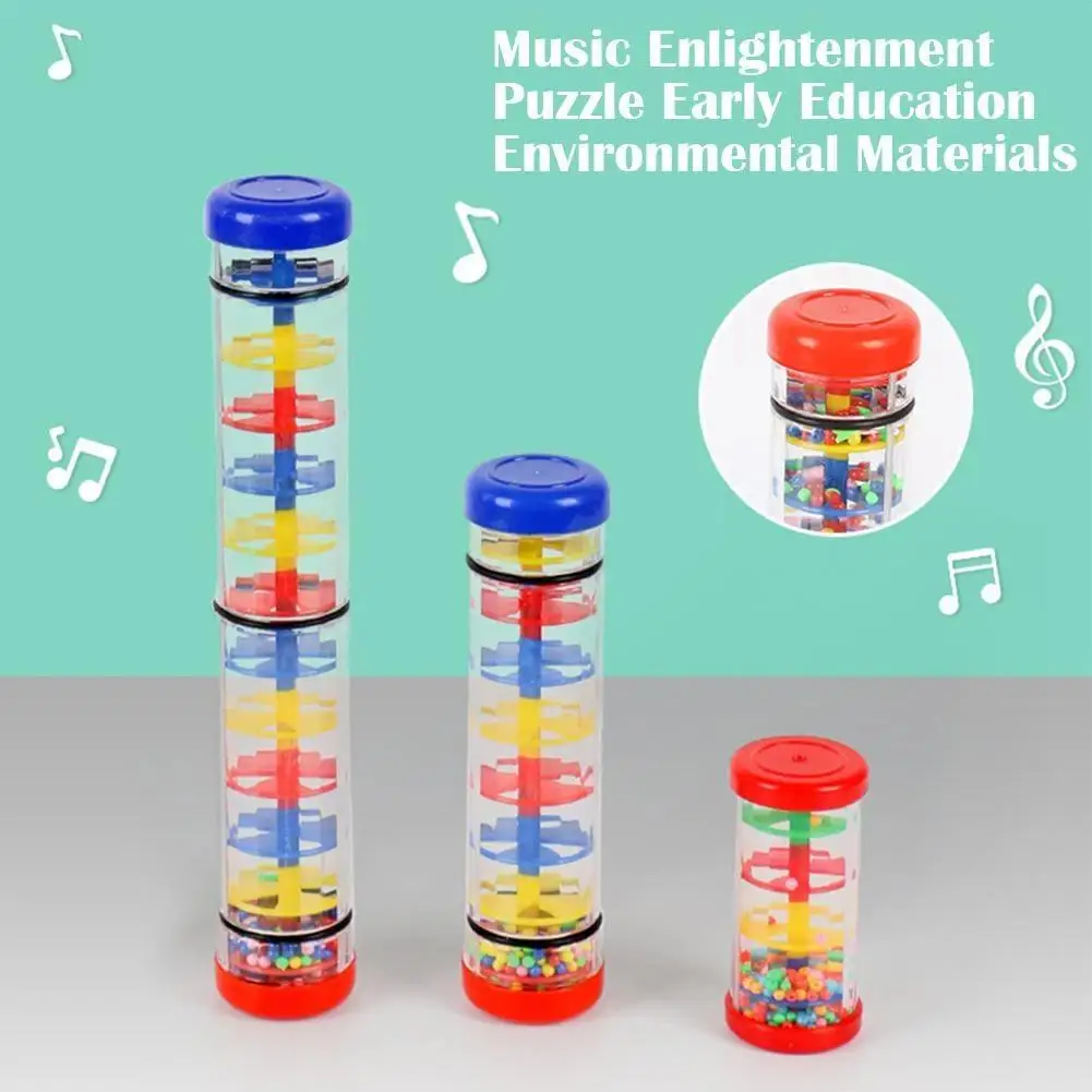 Rainmaker Rattle Rain Stick Bell Hand Shaking White Noise Perfect for Yoga Sound Therapy Anxiety Reduction Sleep Aid