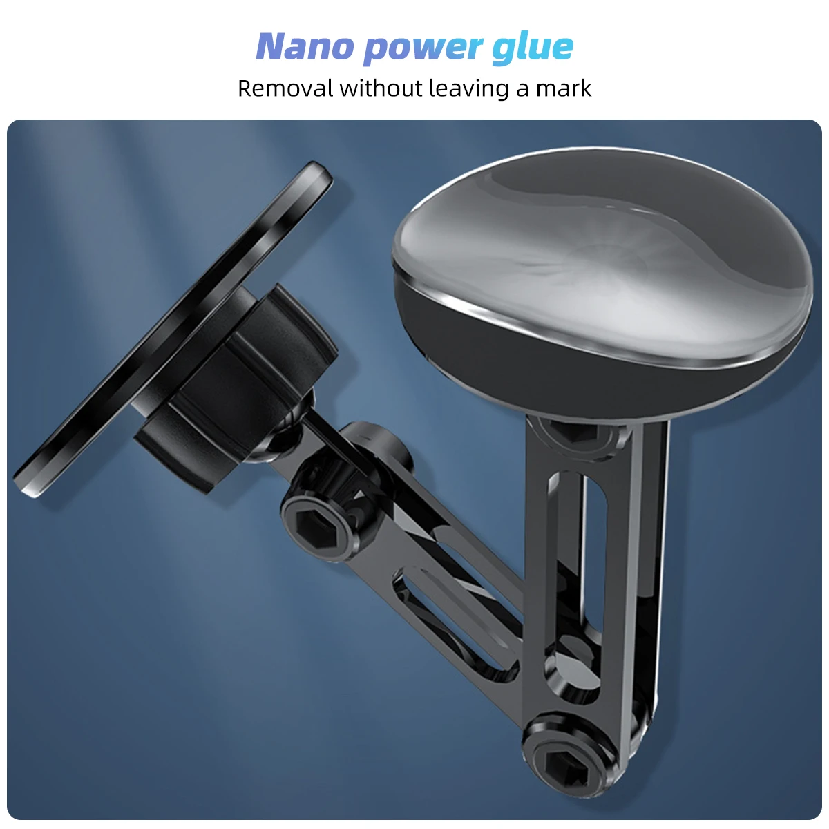 Universal 360 Rotation Magnetic Car Phone Holder Instrument Desk Support in Car For MagSafe For All Phone Easy Paste Mount Stand