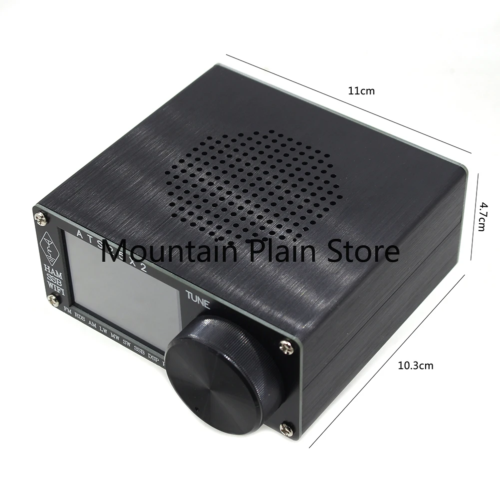 

Alloy Receivers Brightness Adjustment Aluminium Radio Receiver Touch Screen Audio Amplifier Stereo FM RDS APP Network ATS-25X2
