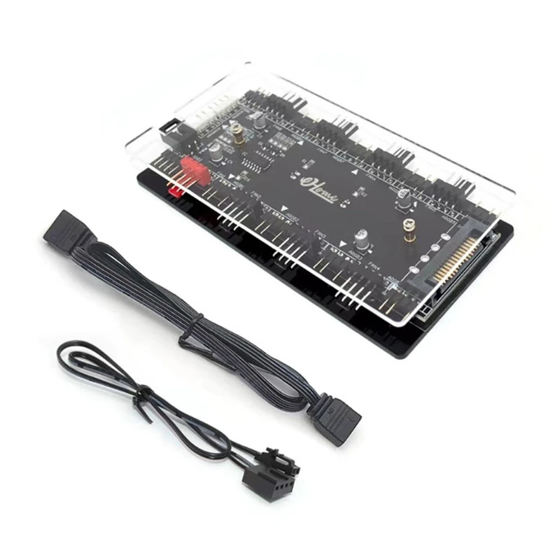 

RGB Convertor 12V ADD-RGB to 5V ARGB Transfer Hub Fan Hub Control 4PWM Fan P9JB