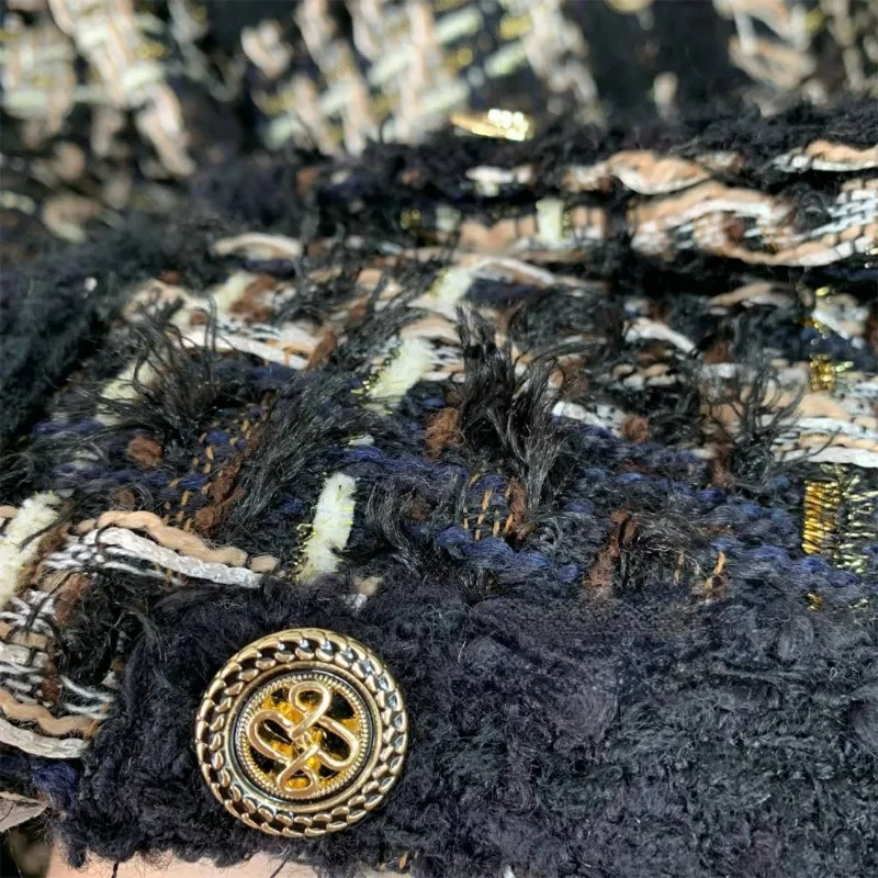 2023 New Women Down Jacket Winter Coat Loose Retro Parkas Short Tassels Xiaoxiangfeng Outwear French White Duck Down Overcoat