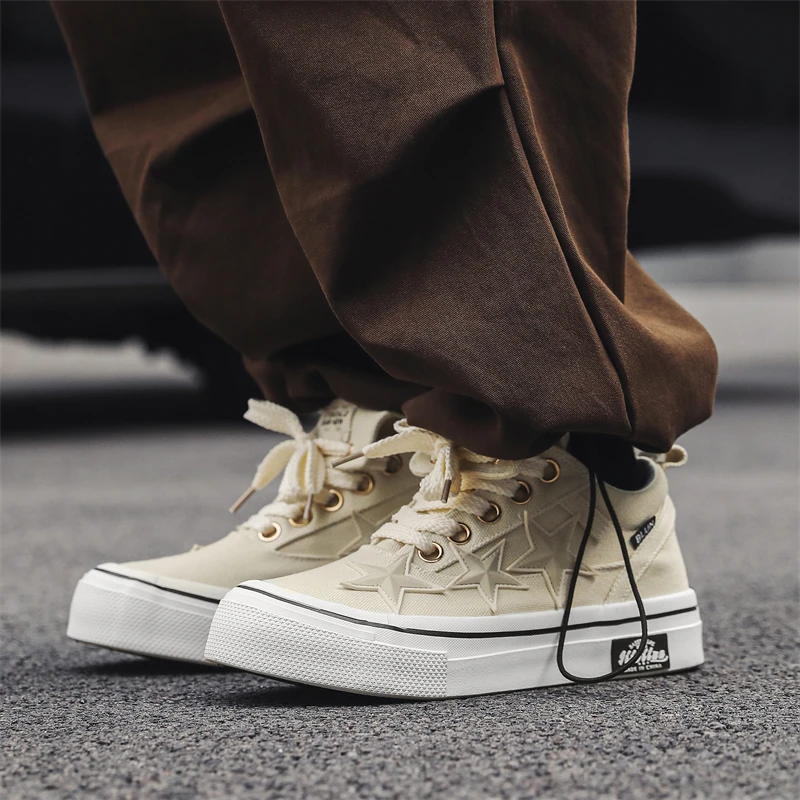 Men's Slip-on Canvas Shoes Casual Breathable Non-Slip Loafers Walking Shoes Fashion Lightweight Comfortable Sneakers for Male 3