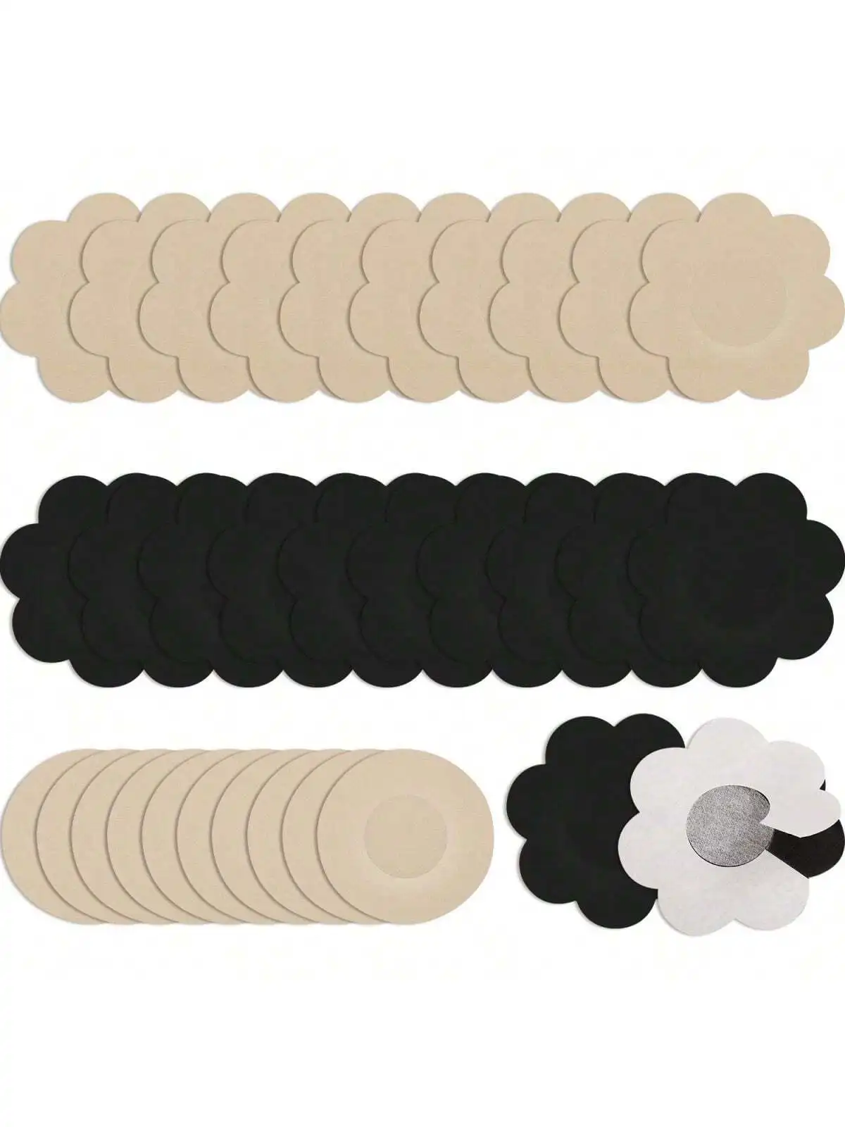 Nipple Covers 100 Pieces disposable nipple Pasties Petals silicone nipple cover breast nipple covers disposable nipple cover