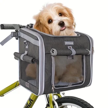 Dog or Cat Bike Basket Carrier. 1