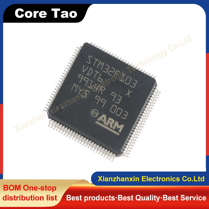 

1~5pcs/lot STM32F103VDT6 STM32F103 LQFP100 32-bit microcontrollers