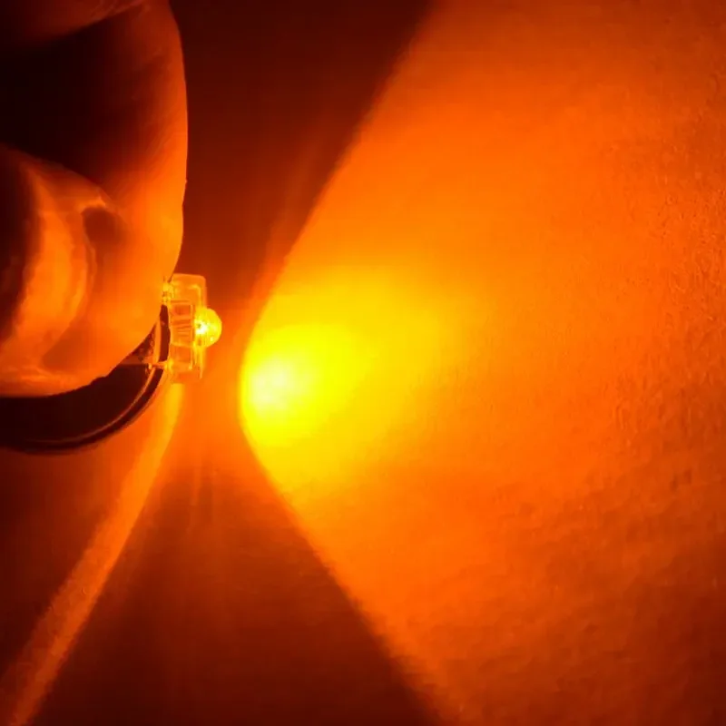 100 X LED 5mm Cupola Superflusso Rosso Piranha LED Insegna Luci - Foto 4