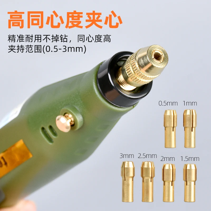 Mini Drill Machine Electric Grinder Curving Grinding Polishing Tool for Modelism Gundan Tool Military Hobby Modeling kit