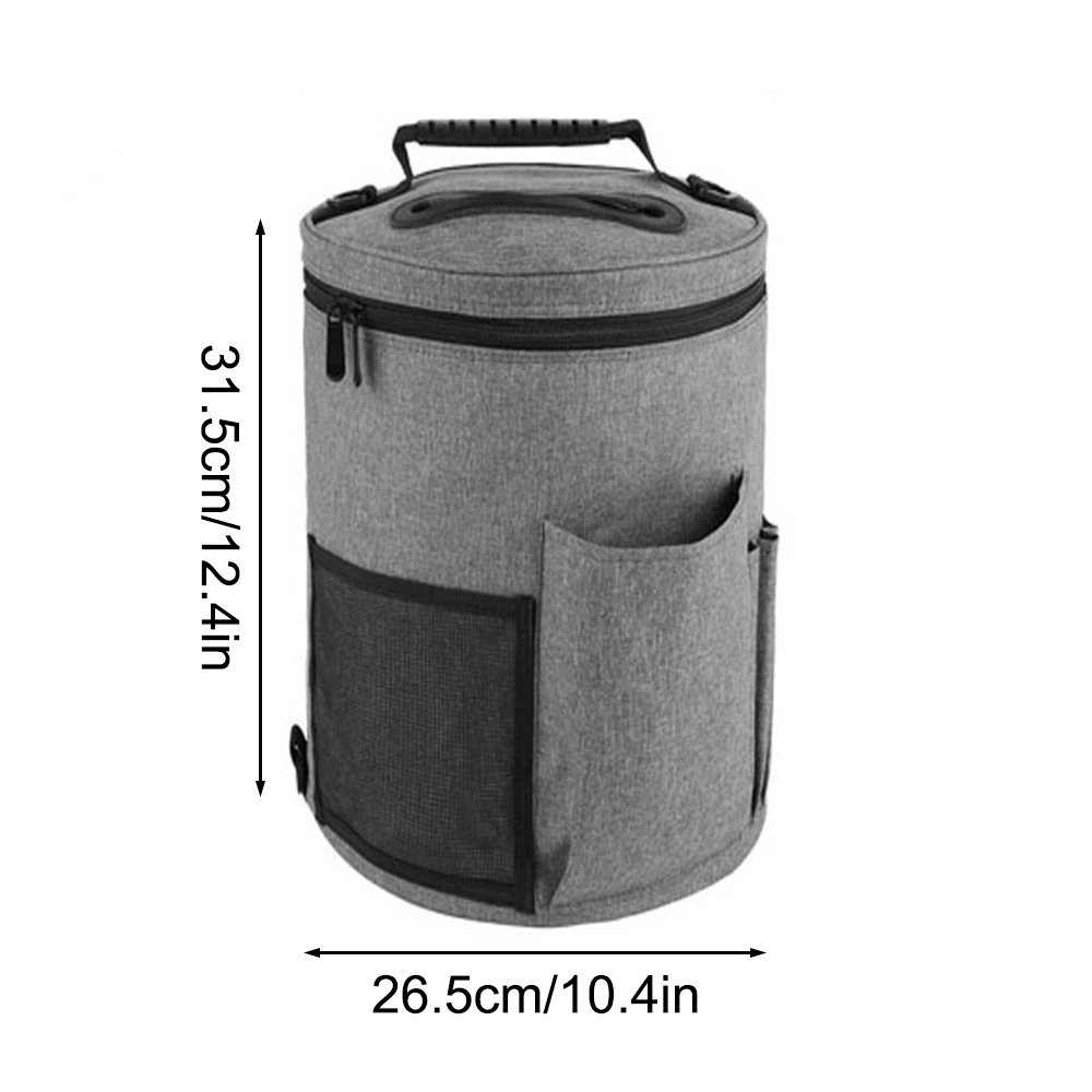 Round Yarn Storage Bag Large Capacity Knitting Organizer for DIY Craft & Sweater Supplies yarn storage bag yarn storage organizer knitting tool organizer